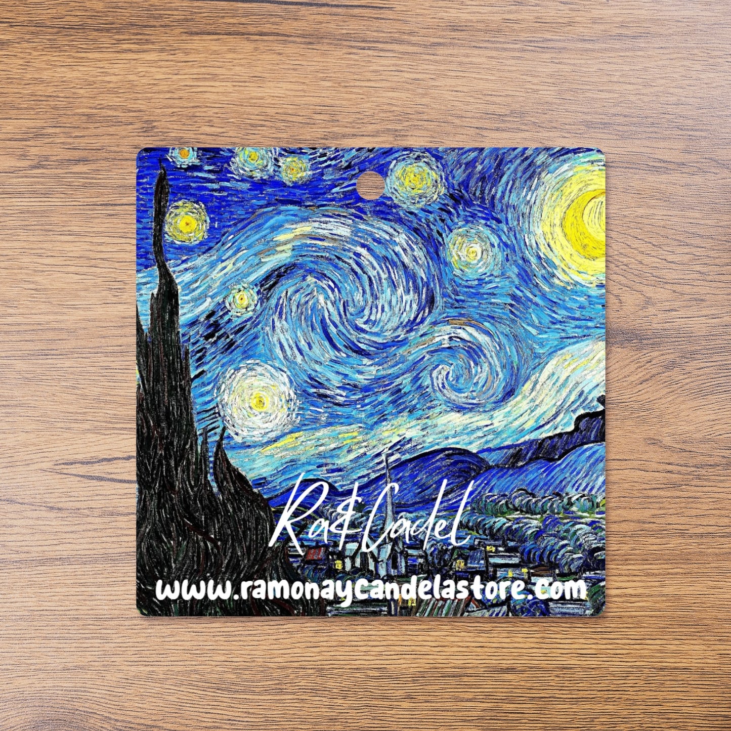 Cartera de Cuero pequeña Van Gogh Noche Estrellada