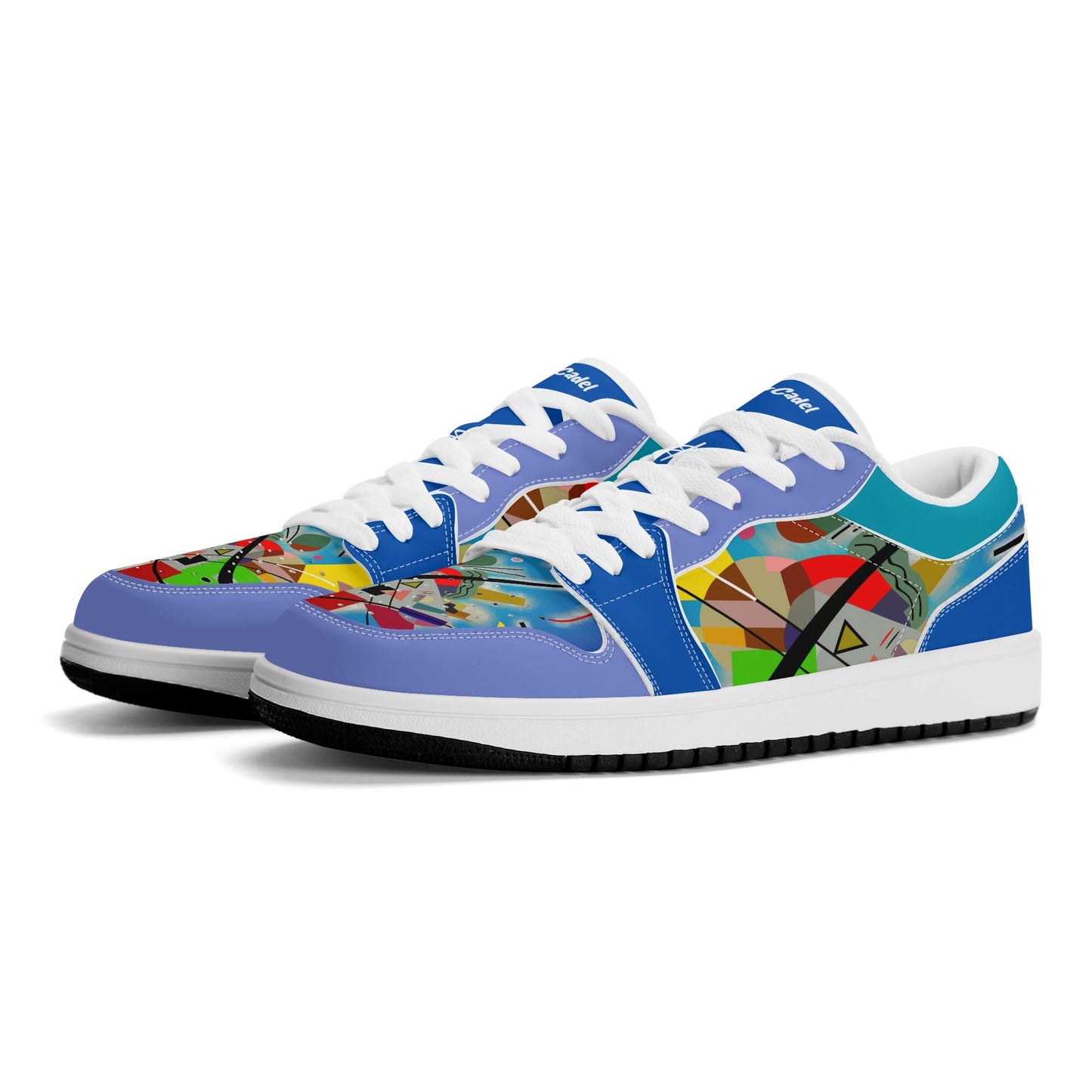 Kandinsky Blue Painting Premium Sneakers