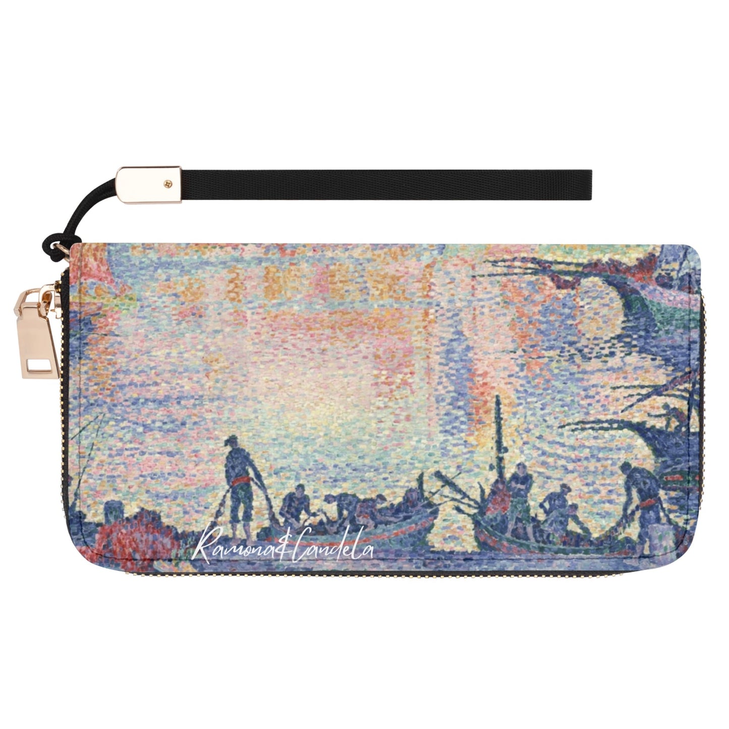 Cartera de Cuero Paul Signac El puerto de Saint-Tropez