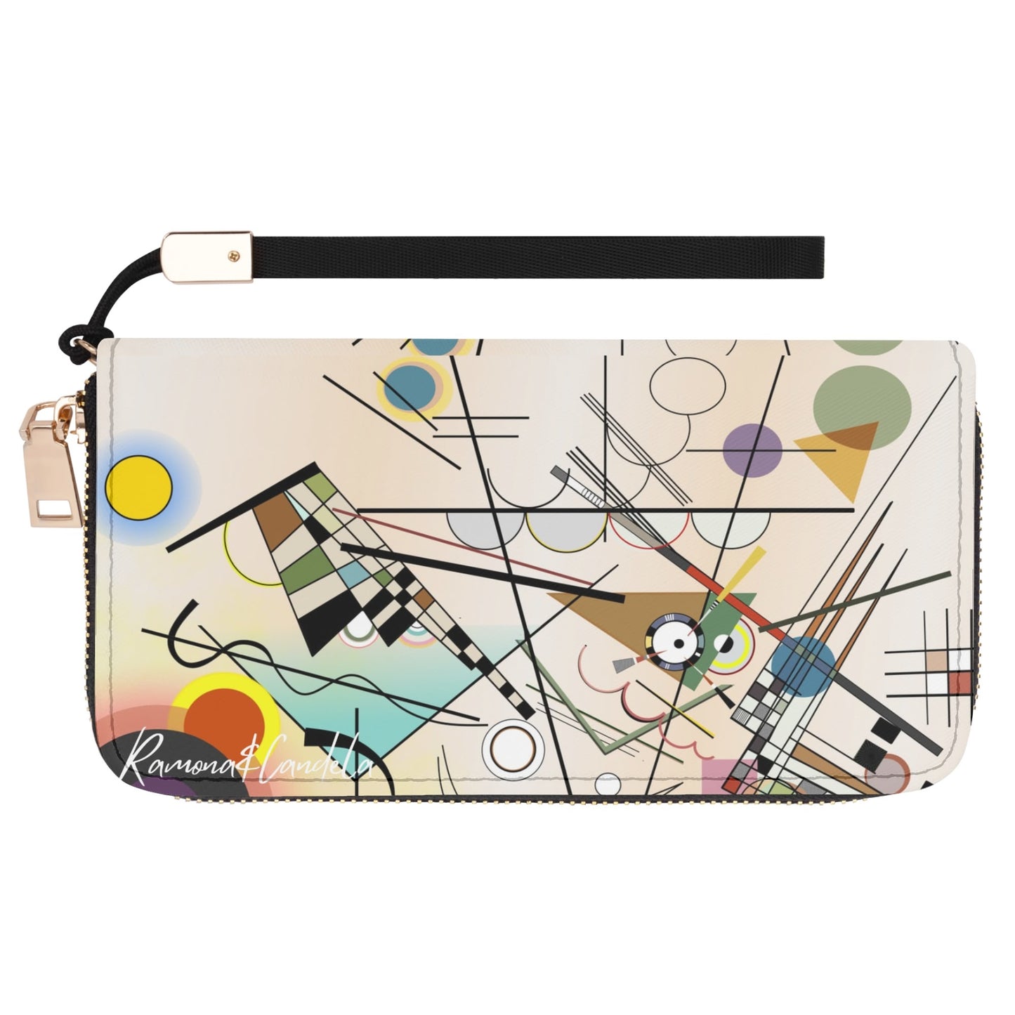 Cartera de Cuero Vegano Kandinsky Composición 8