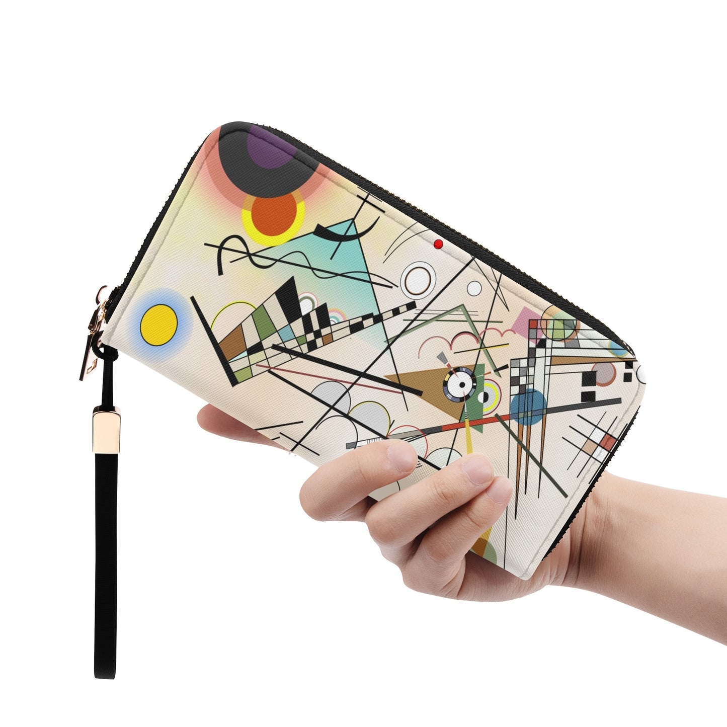 Cartera de Cuero Vegano Kandinsky Composición 8