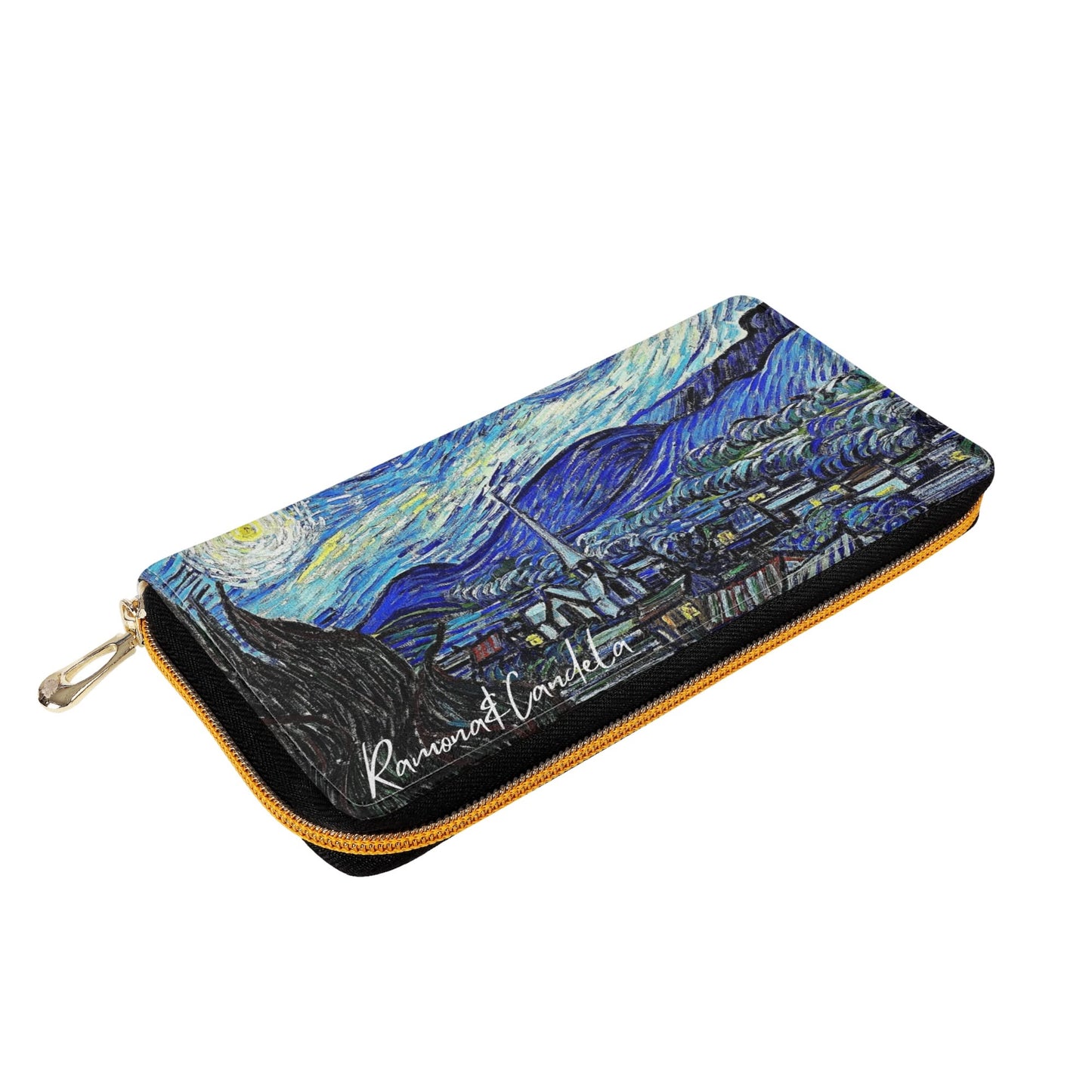 Cartera de Cuero pequeña Van Gogh Noche Estrellada