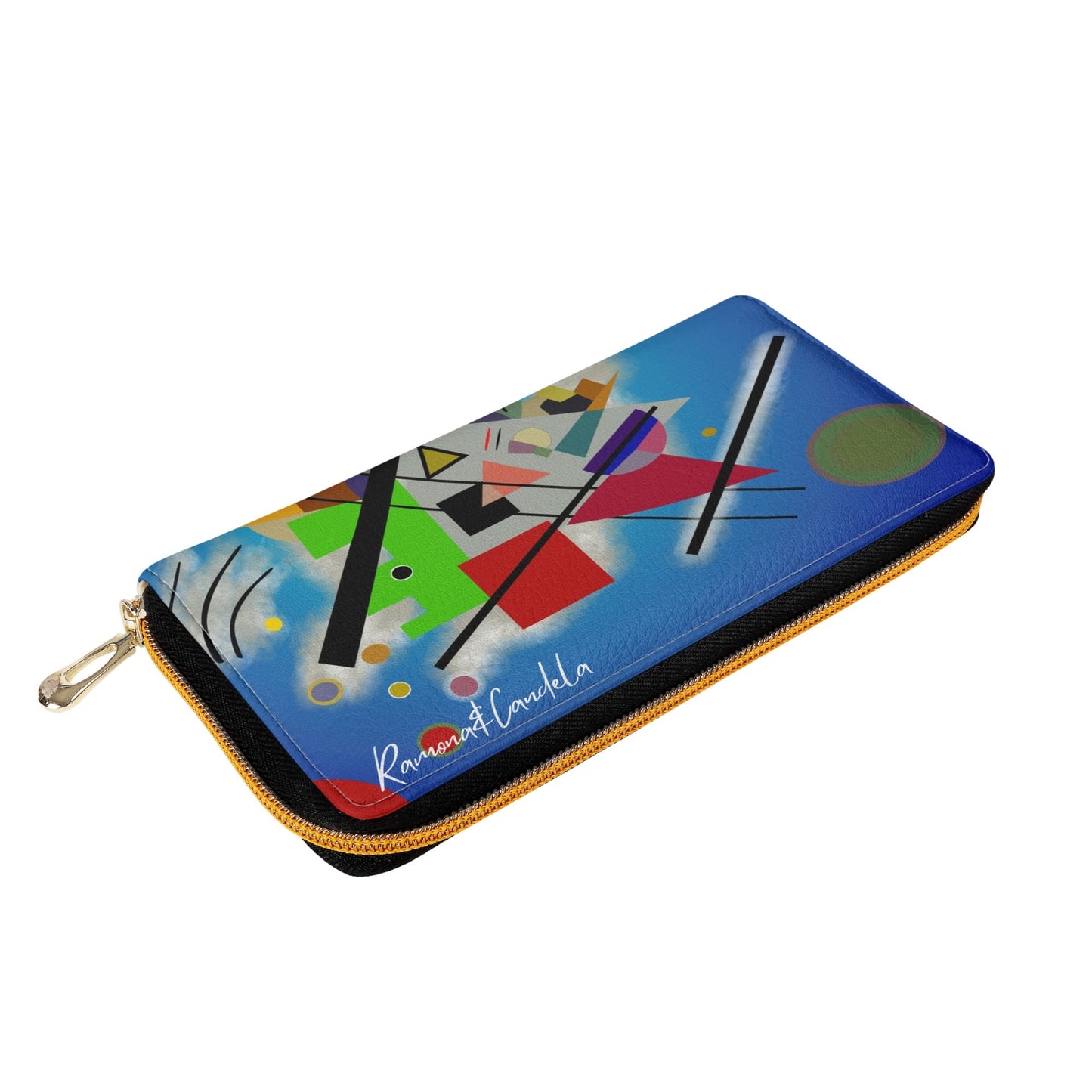 Cartera de Cuero pequeña Kandinsky Blue Painting