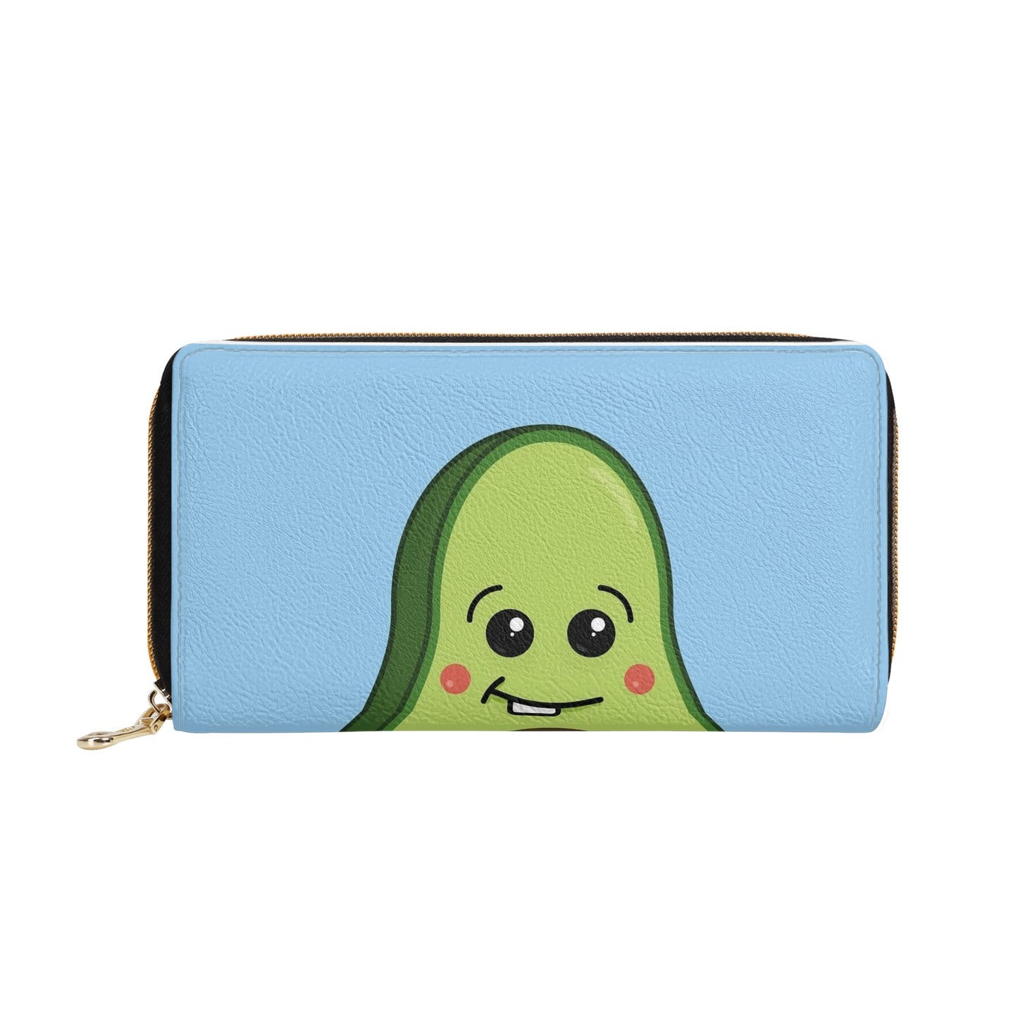 Cartera de Cuero Vegano  pequeña, Aguacate Feliz