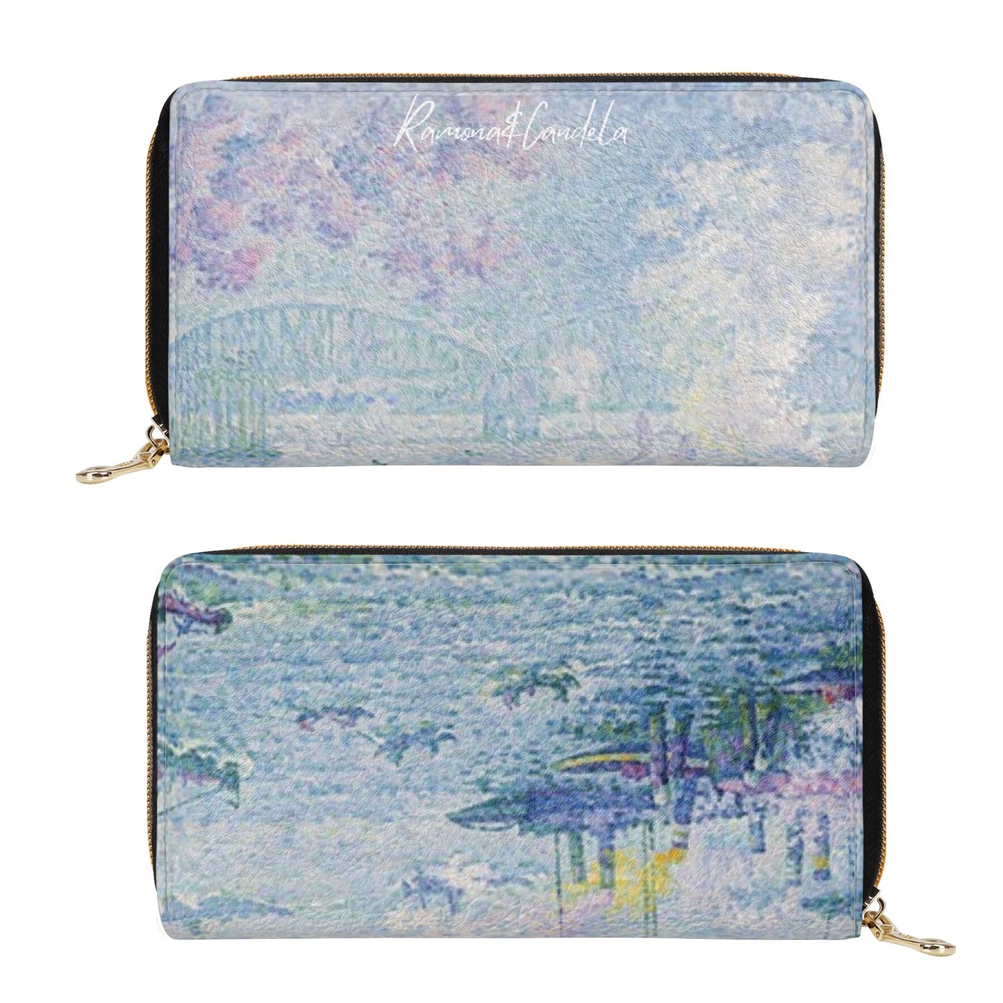 Cartera de Cuero Sintetico Pequeña El Puerto de Rotterdam Paul Signac. Edición Exclusiva - Ramona & Candela