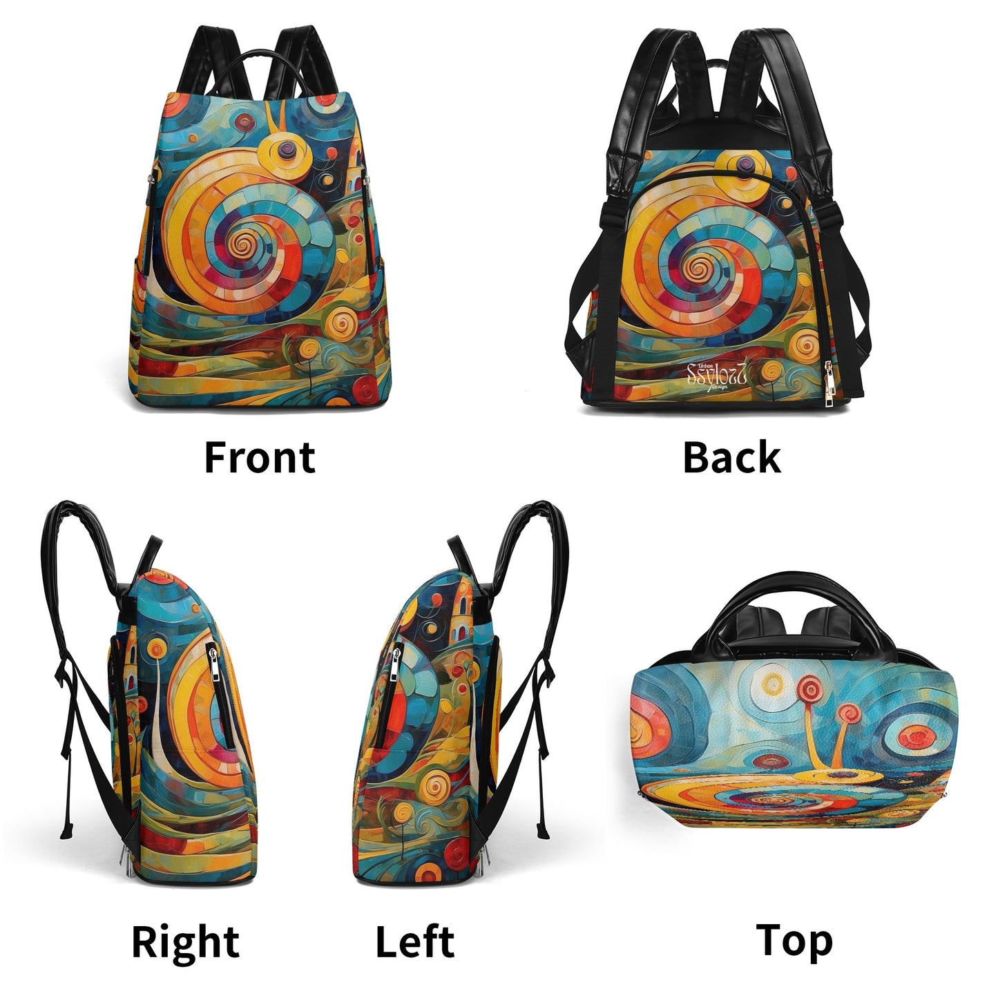 Mochila  SNAIL COLOURS. Edición limitada. Diseño exclusivo. Sistema antirrobo.