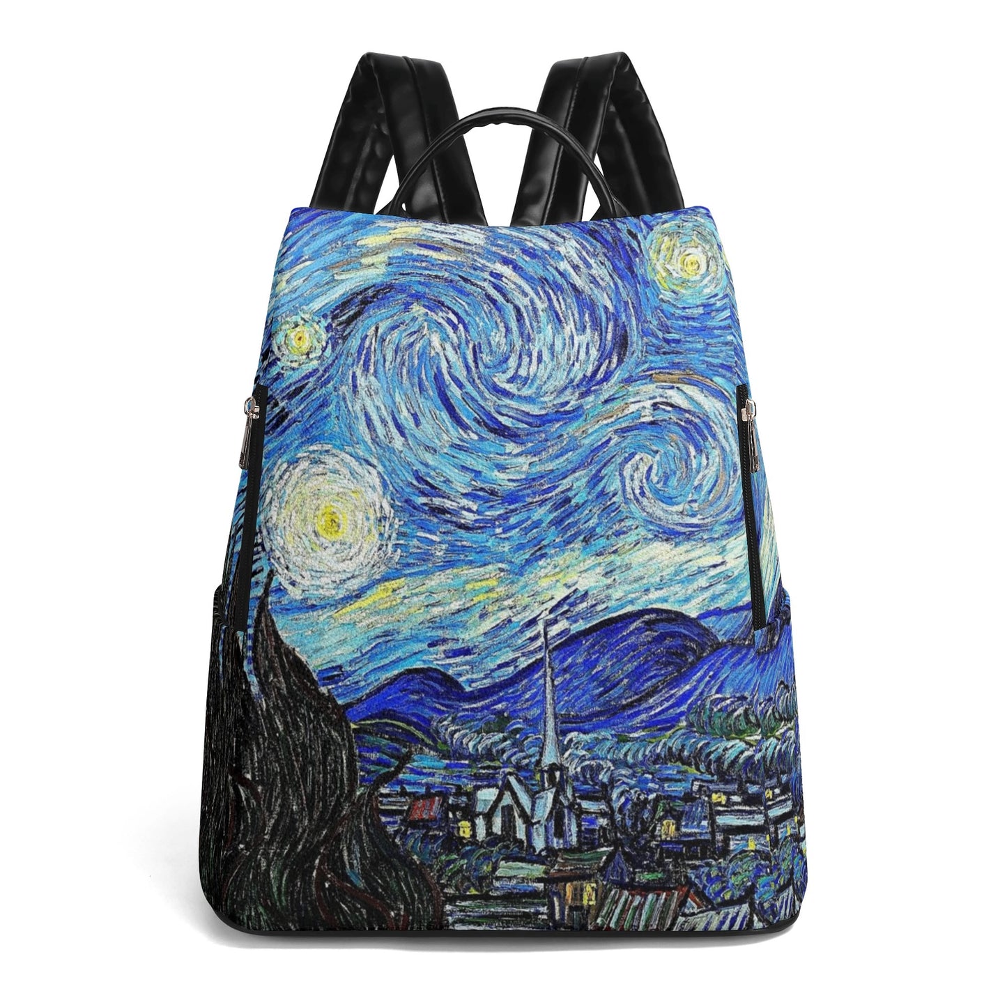 Starry Night Backpack, Van Gogh. Limited edition. Exclusive artistic design. Anti-theft system.