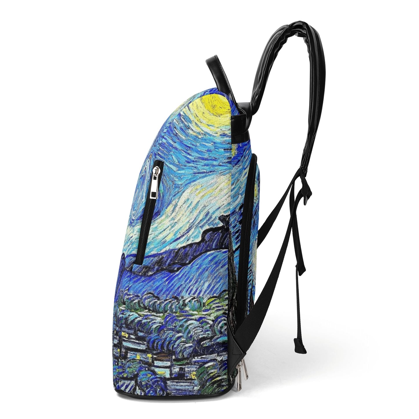 Starry Night Backpack, Van Gogh. Limited edition. Exclusive artistic design. Anti-theft system.