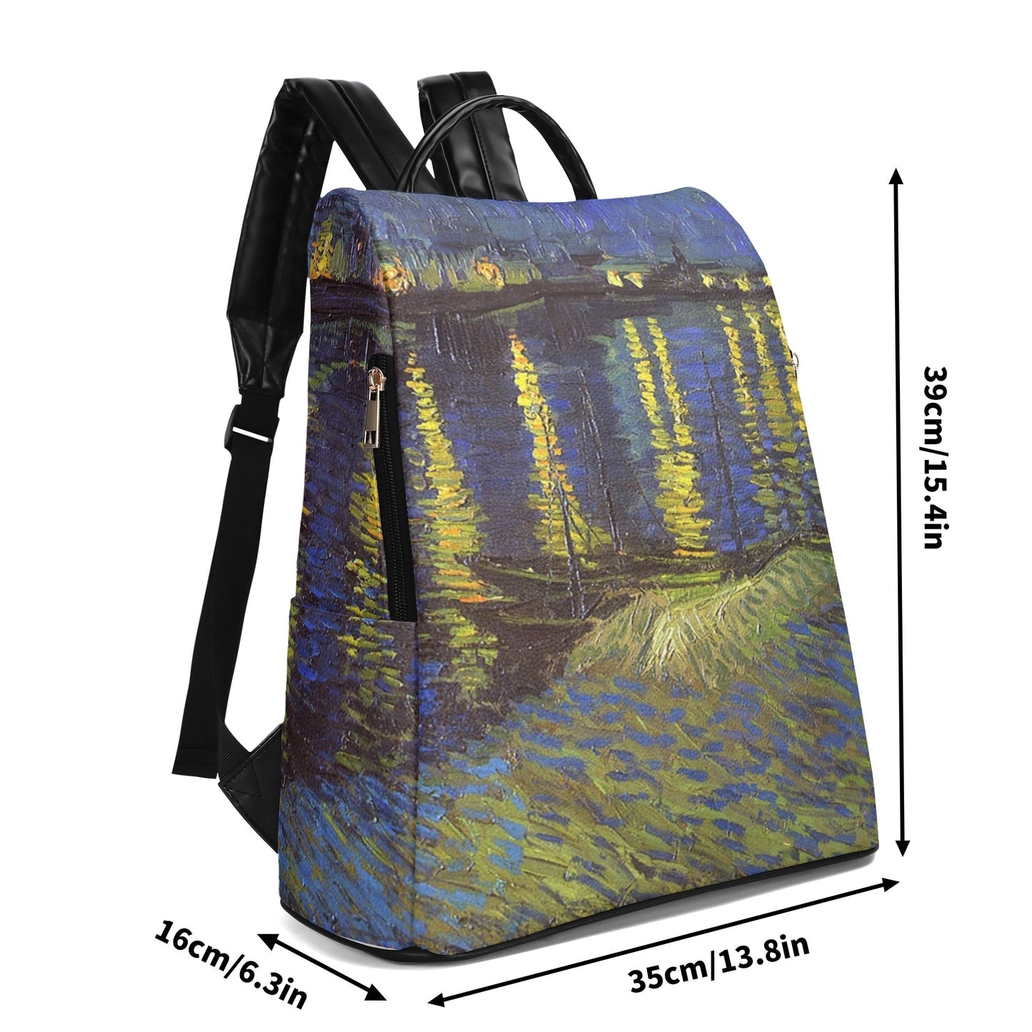 Starry Night Over the Rhone Backpack, Van Gogh. Limited Edition. Exclusive design. Anti-theft system,