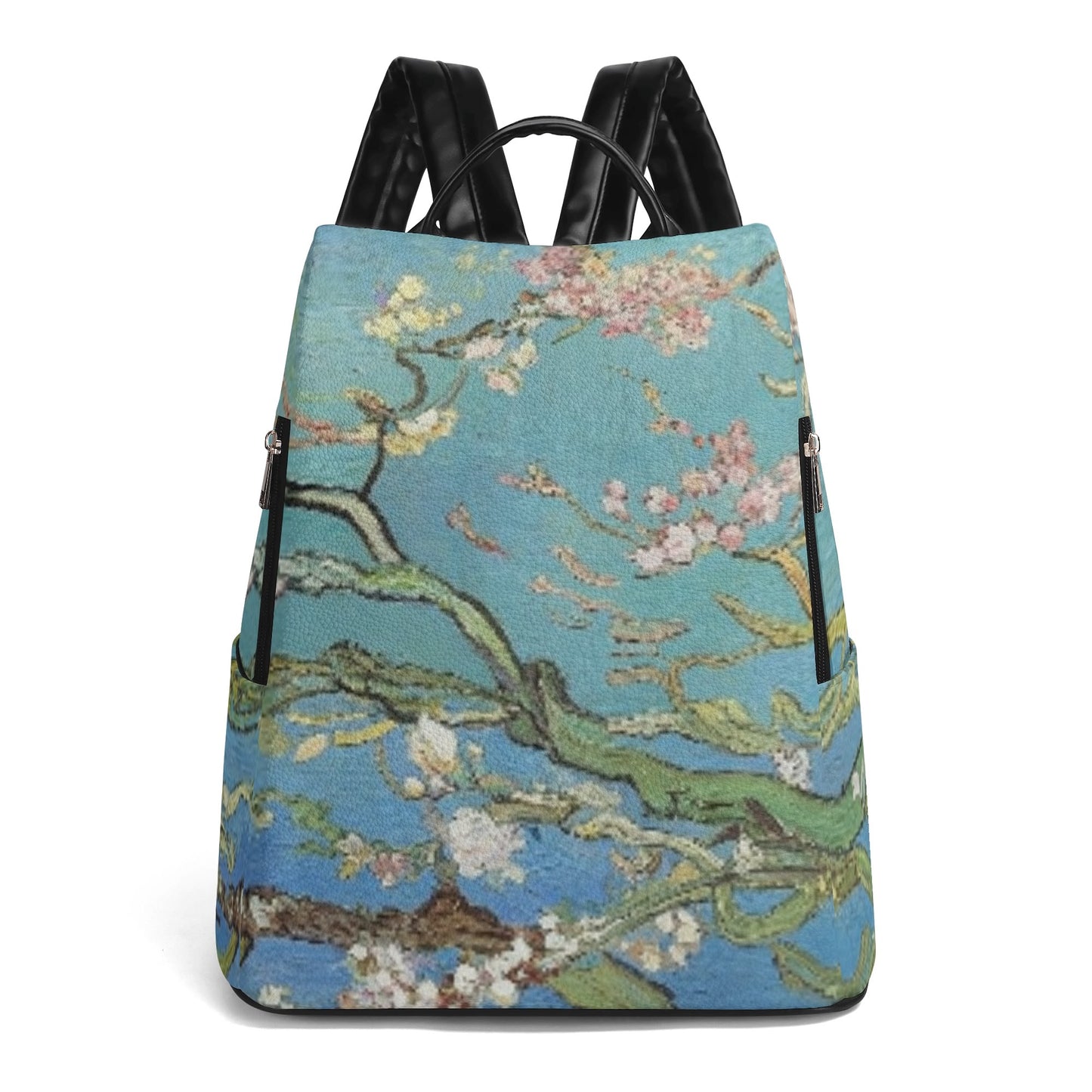 Mochila  Los Almendros en Flor, Van Gogh. Edición limitada. Diseño exclusivo. Sistema antirrobo.