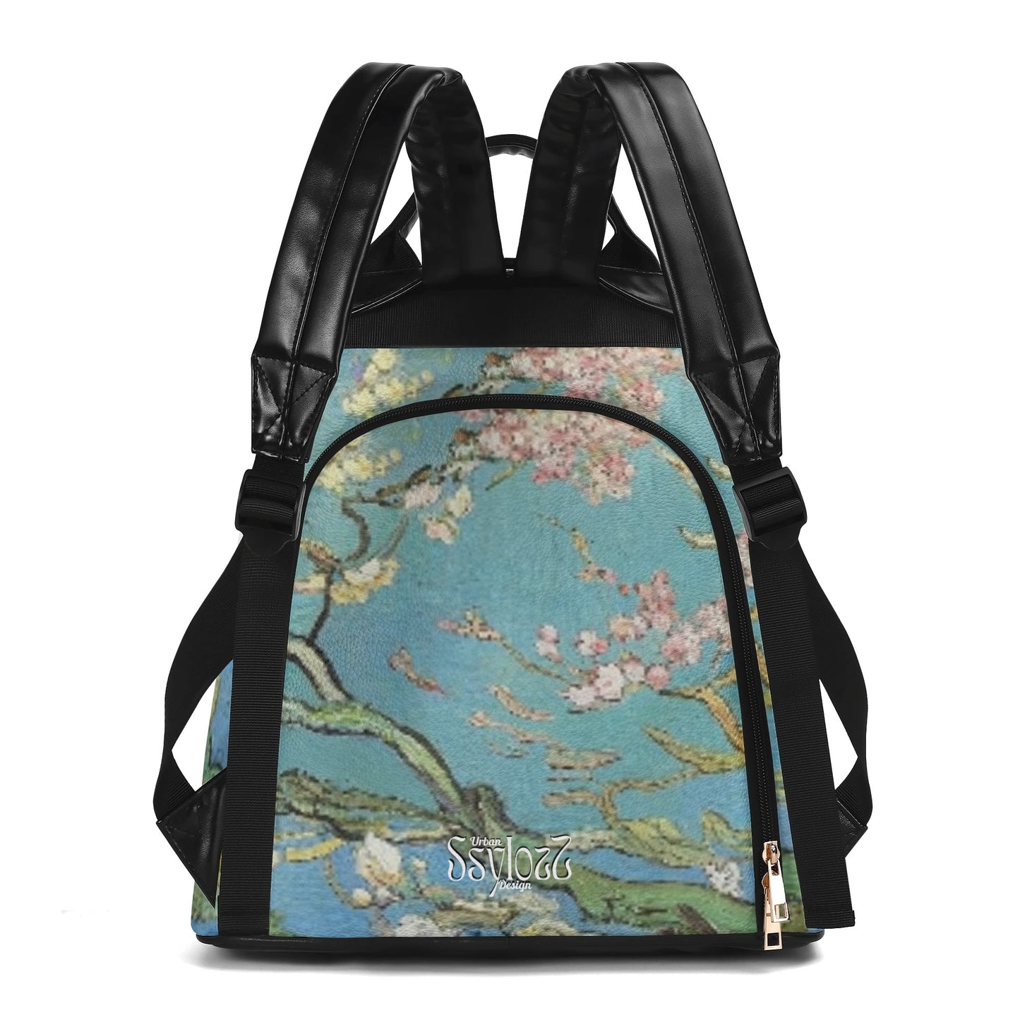 Mochila  Los Almendros en Flor, Van Gogh. Edición limitada. Diseño exclusivo. Sistema antirrobo.