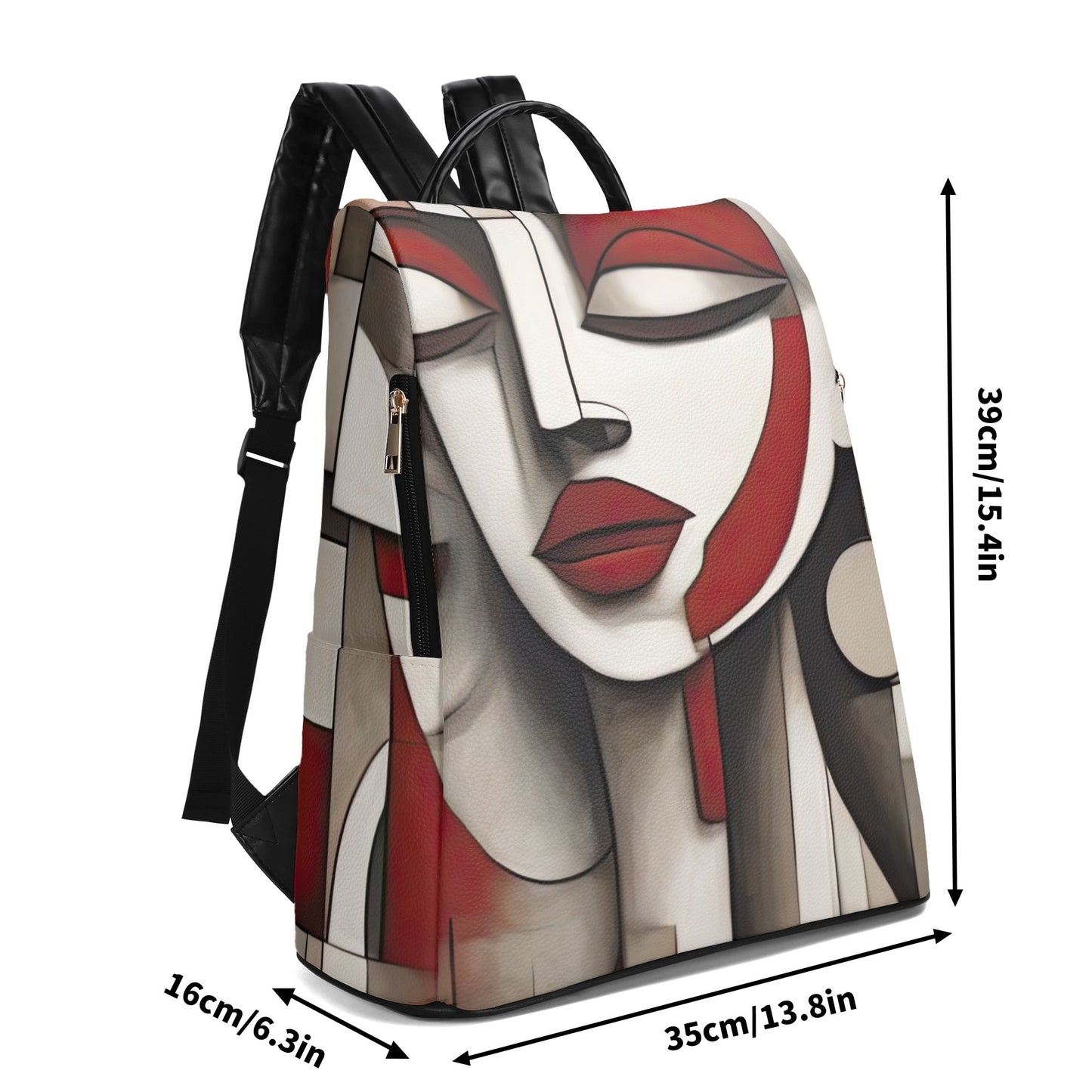 Mochila WOMAN CUBISM. Edición limitada. Diseño exclusivo. Sistema antirrobo.