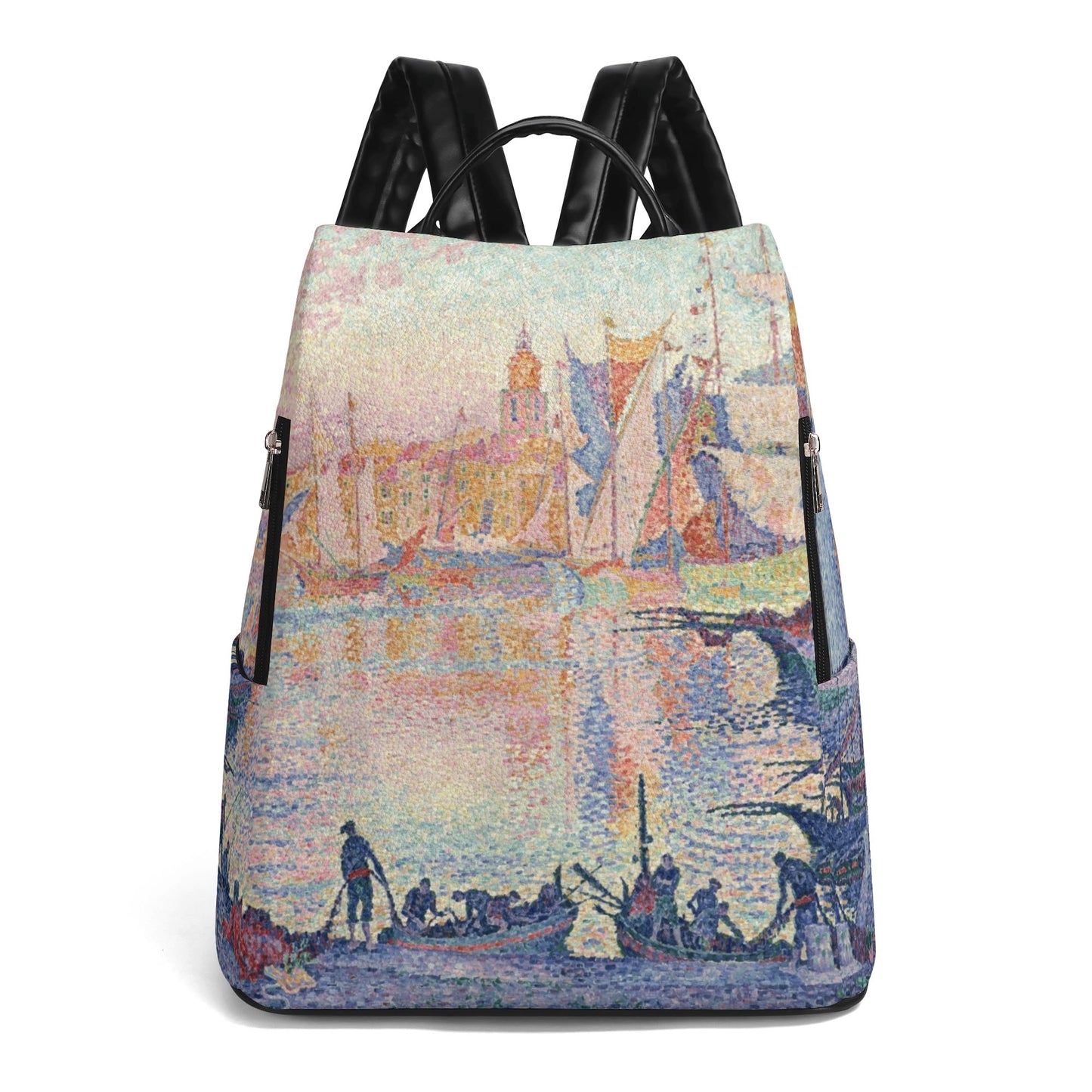 Mochila Puerto de Saint-Tropez, Pablo Signac. Edición limitada. Diseño exclusivo. Sistema antirrobo