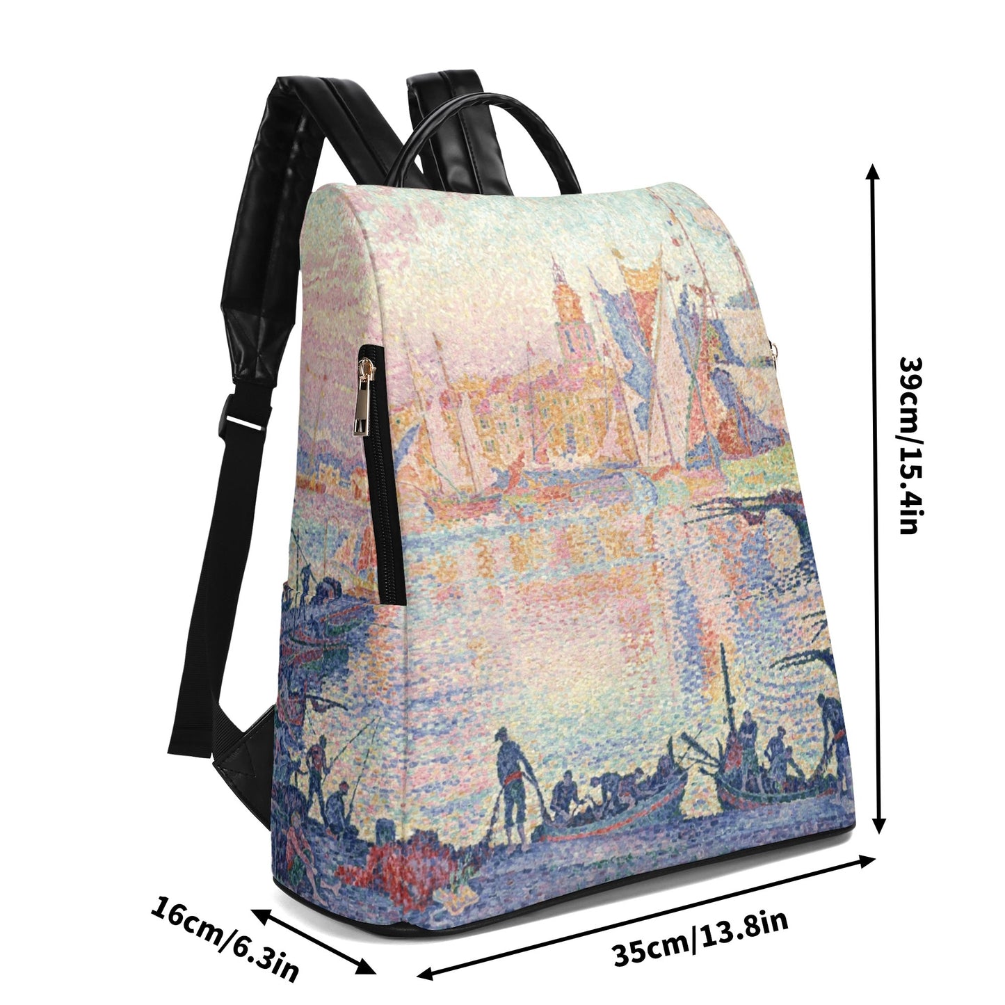 Mochila Puerto de Saint-Tropez, Pablo Signac. Edición limitada. Diseño exclusivo. Sistema antirrobo