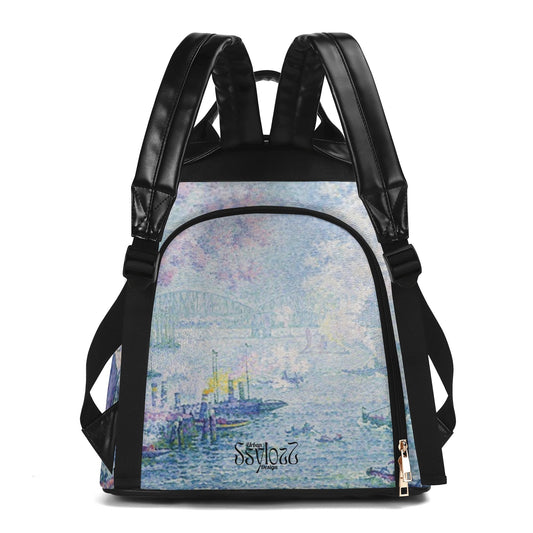 Mochila El Puerto de Rotterdam, Paul Signac. Edición limitada. Diseño exclusivo. Sistema antirrobo.