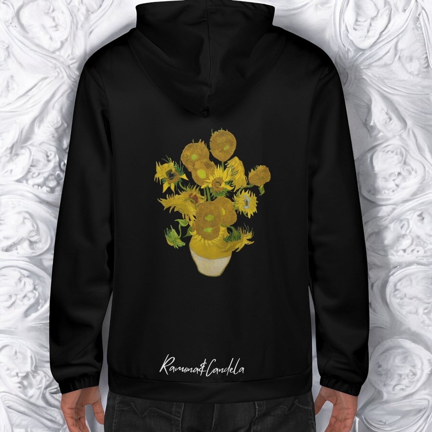 Sudadera con capucha. Los girasoles, Van Gogh. RA&CADEL